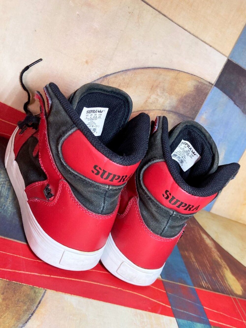 BOY'S KID'S SUPRA SHOES SNEAKER HIGH TOPS SIZE (5) SHOE